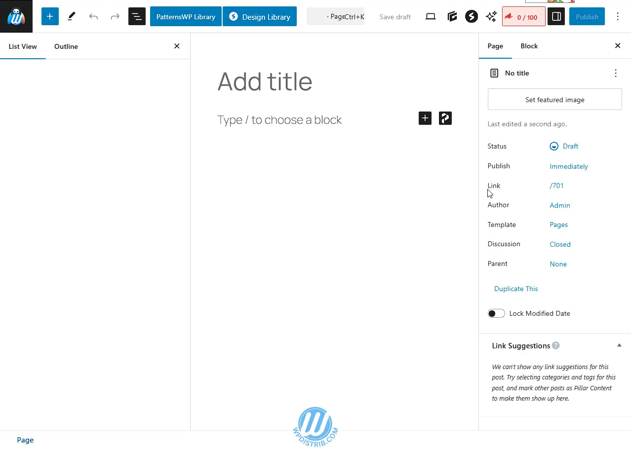 Create a Professional Design on WPDistrib 6 https://wpdistrib.com/wp-content/uploads/2025/02/WPDISTRIB_Add_New_Page_‹WPDistrib_EN—WordPress-_Google_C_1kPDV09o3s_1278x910.webp